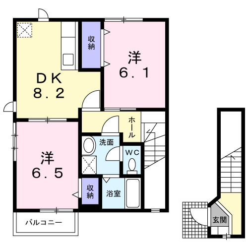 フォンテーヌ・Ｎの間取り