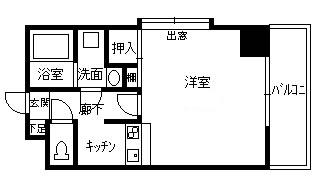 鹿児島市船津町のマンションの間取り