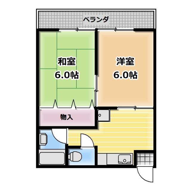 コーポ倫の間取り