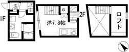 名古屋市熱田区大瀬子町のアパートの間取り