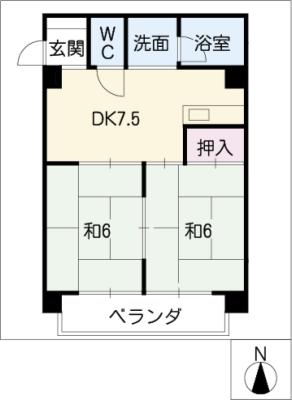 第２マルカネビルの間取り