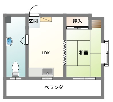 小渡アパートの間取り