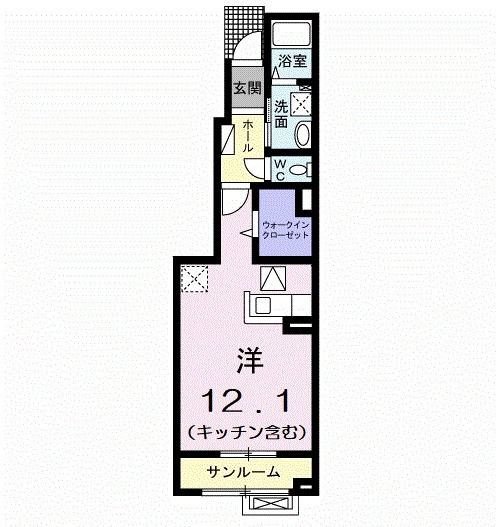 【ウェルハイム・千石町Ｂの間取り】