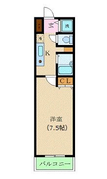 カスタリア新宿の間取り