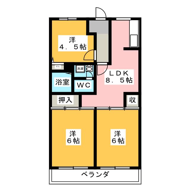 グランシャリオヨシハラの間取り