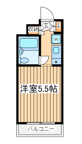 横浜市緑区長津田のマンションの間取り