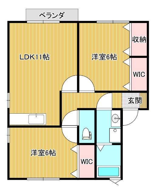 セジュールひかりのの間取り