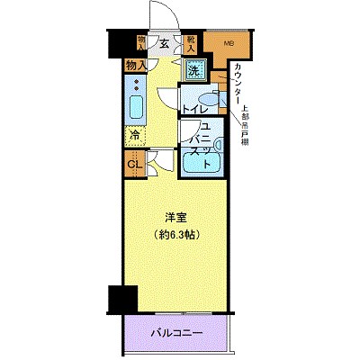 パレステュディオ南麻布の間取り