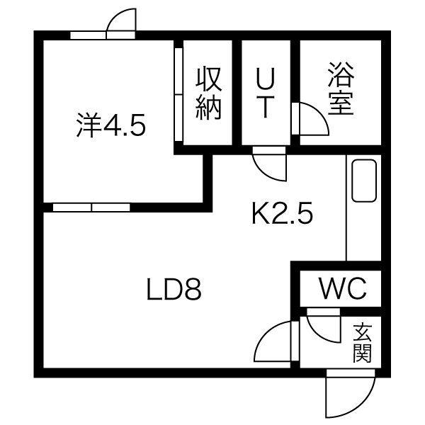 クリエイト伏見の間取り