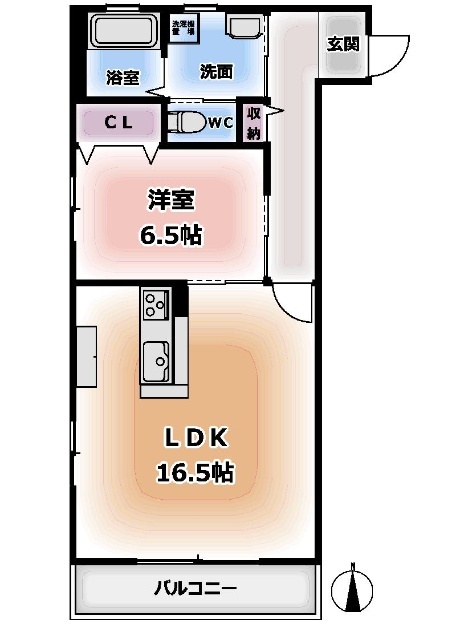 グリーンコート庄内通の間取り