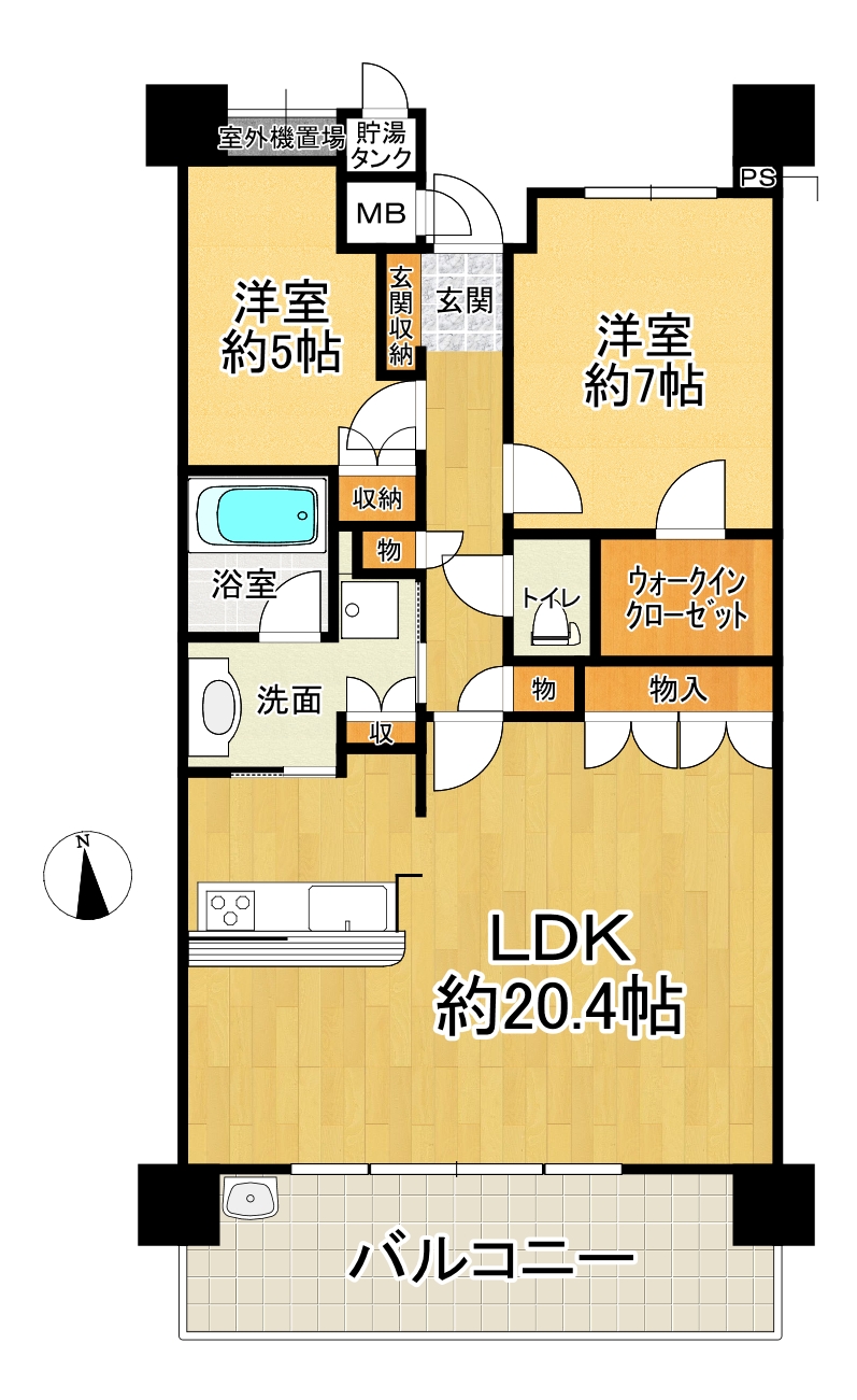 ファインシティくずは　13階の間取り