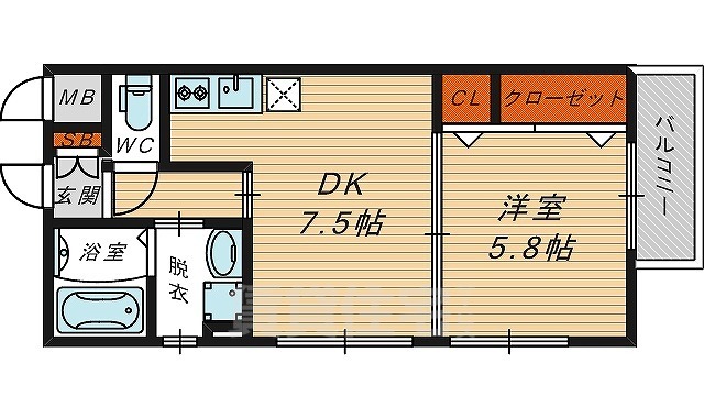 高見ノ里レジデンスの間取り