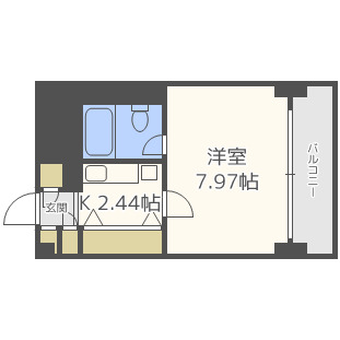 大阪市北区曾根崎のマンションの間取り