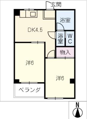 第一コーポ千代の間取り