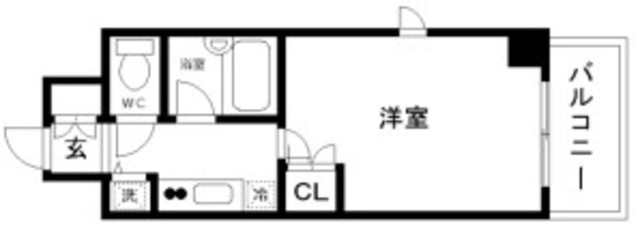 スカイコート品川大崎の間取り