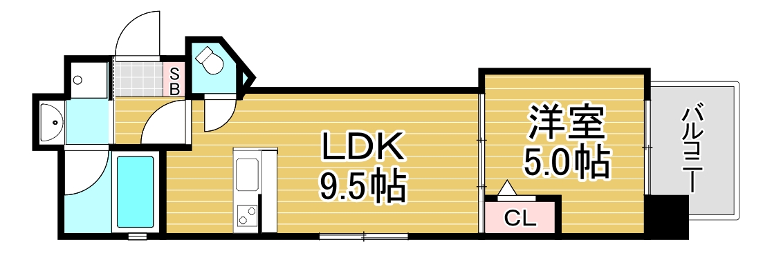 BAUHAUS河原町No.27の間取り