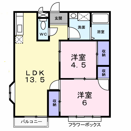 サンハイツＭの間取り