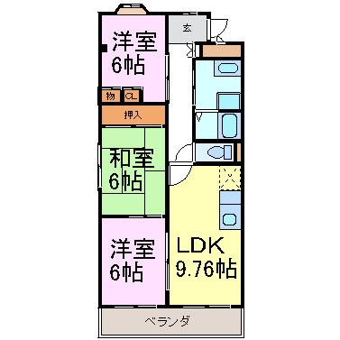 エミネンスＭの間取り