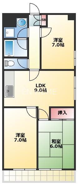 和光マンションの間取り