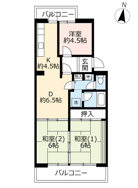 ＵＲ洛西福西公園の間取り