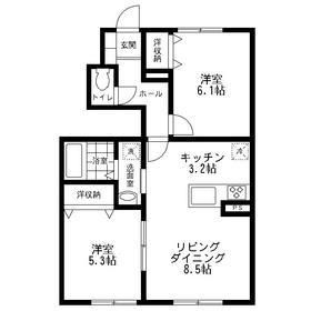 西鶴間KIガーデンズ壱番館の間取り