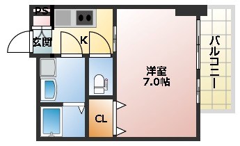 尼崎市昭和南通のマンションの間取り