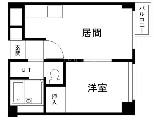 札幌市白石区菊水五条のマンションの間取り