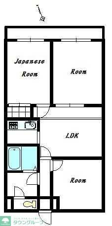 久喜市久喜東のマンションの間取り