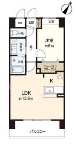 リブレストIIの間取り