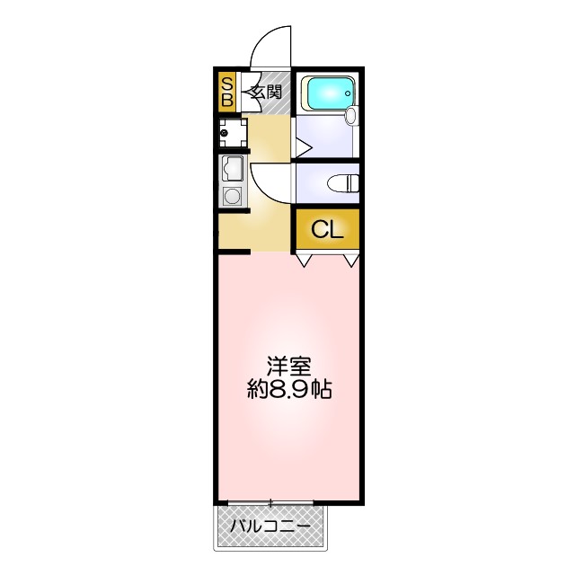 地下鉄西神・山手線 妙法寺駅 徒歩17分 2階建 築33年の間取り写真