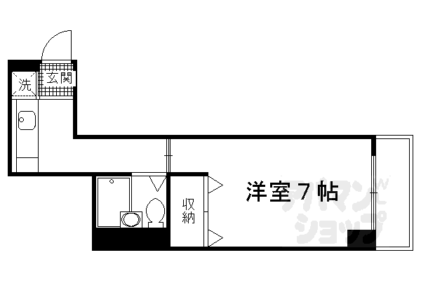 メルディアキューブ観月橋 A棟の間取り写真