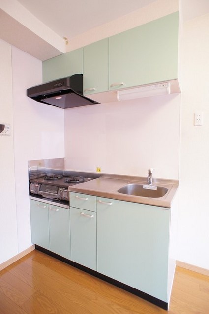 キッチン　うれしい２口ガスコンロ設置済み♪