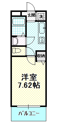 ＪＲ阪和線 東貝塚駅 徒歩9分 2階建 築23年の間取り写真