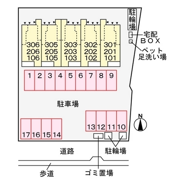 駐車場　配置図