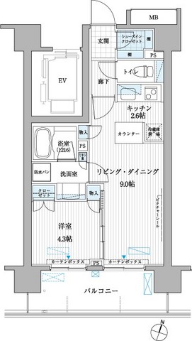 ラポールエムズの間取り写真