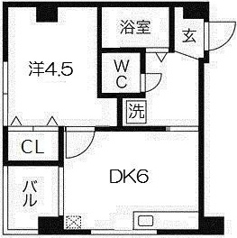 阪急神戸線 王子公園駅 徒歩4分 5階建 築55年の間取り写真