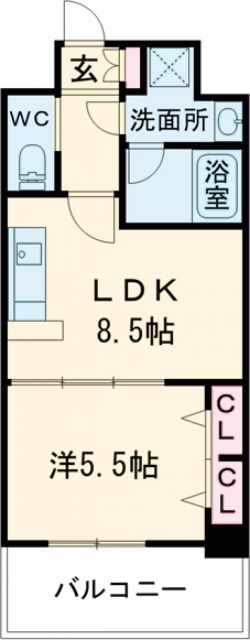 プレジオ神戸WESTの間取り写真