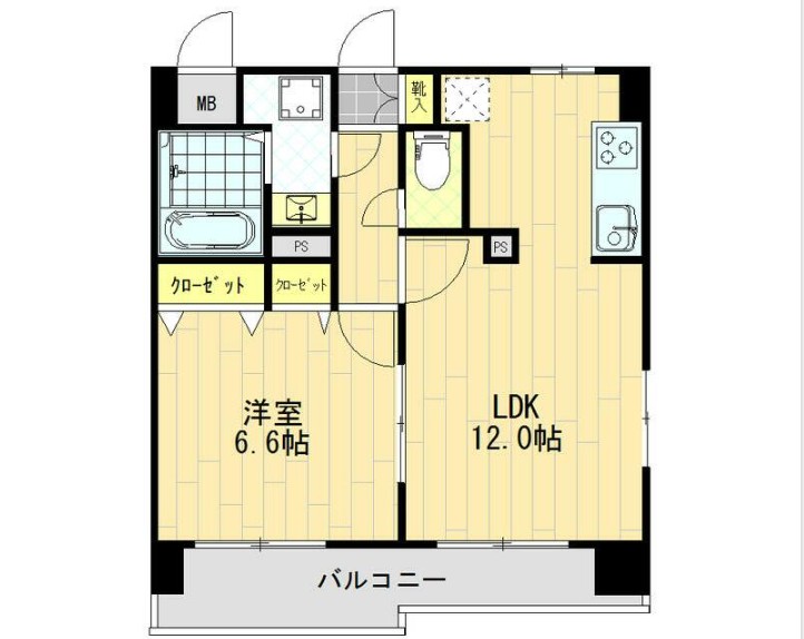 東武伊勢崎線 浅草駅 徒歩14分 9階建 築16年の間取り写真