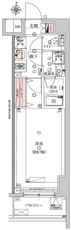 エストゥルース両国の間取り写真