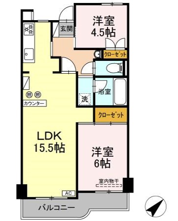 パールマンションの間取り写真