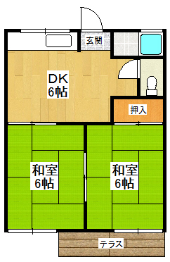 橋内ハイツの間取り写真