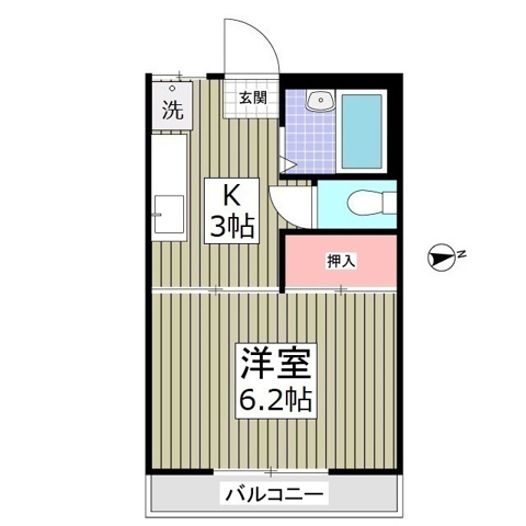 アイリットハイツ第2の間取り写真