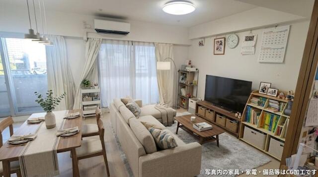 りんかい線 東雲駅 徒歩2分 14階建 築24年の居間写真