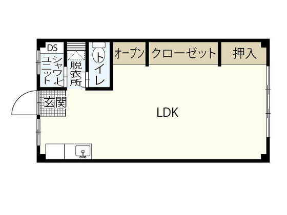 広島市安佐南区相田のマンションの間取り