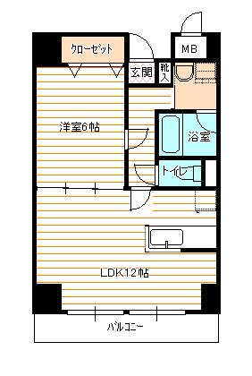 サークル10ビル　Bタイプの間取り