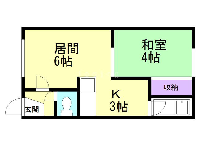 ハピネスハイツIIIの間取り