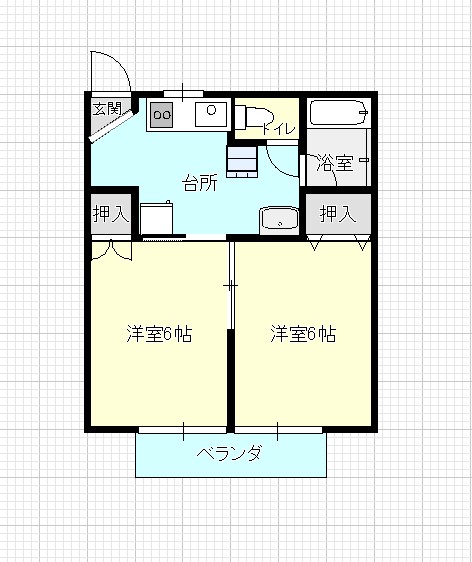 コーポグリーンロードの間取り