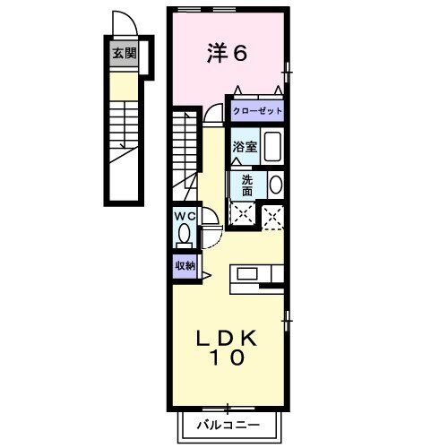 ＳＵＮ　ＳＱＵＡＲＥ新地　Ａの間取り