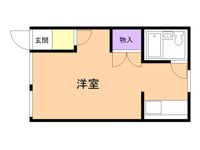 【函館市川原町のアパートの間取り】