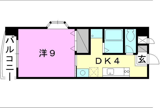 信楽マンションVの間取り